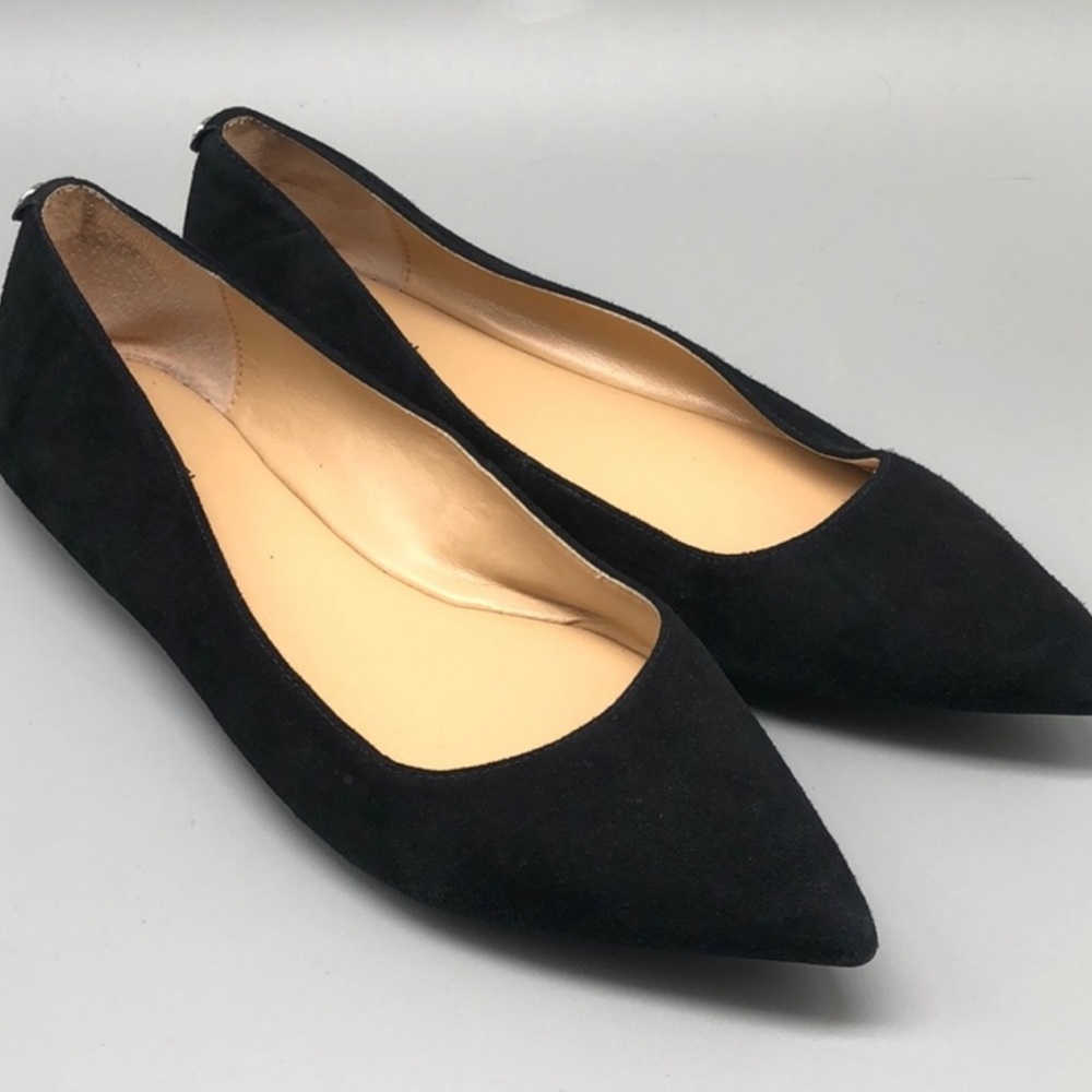 MICHAEL KORS Flats Black Suede Pointed toe
